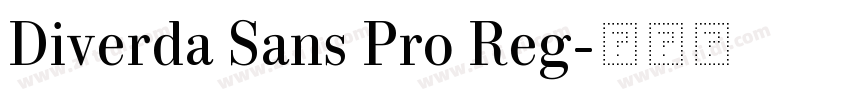 Diverda Sans Pro Reg字体转换